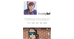 Desktop Screenshot of livemylief.com